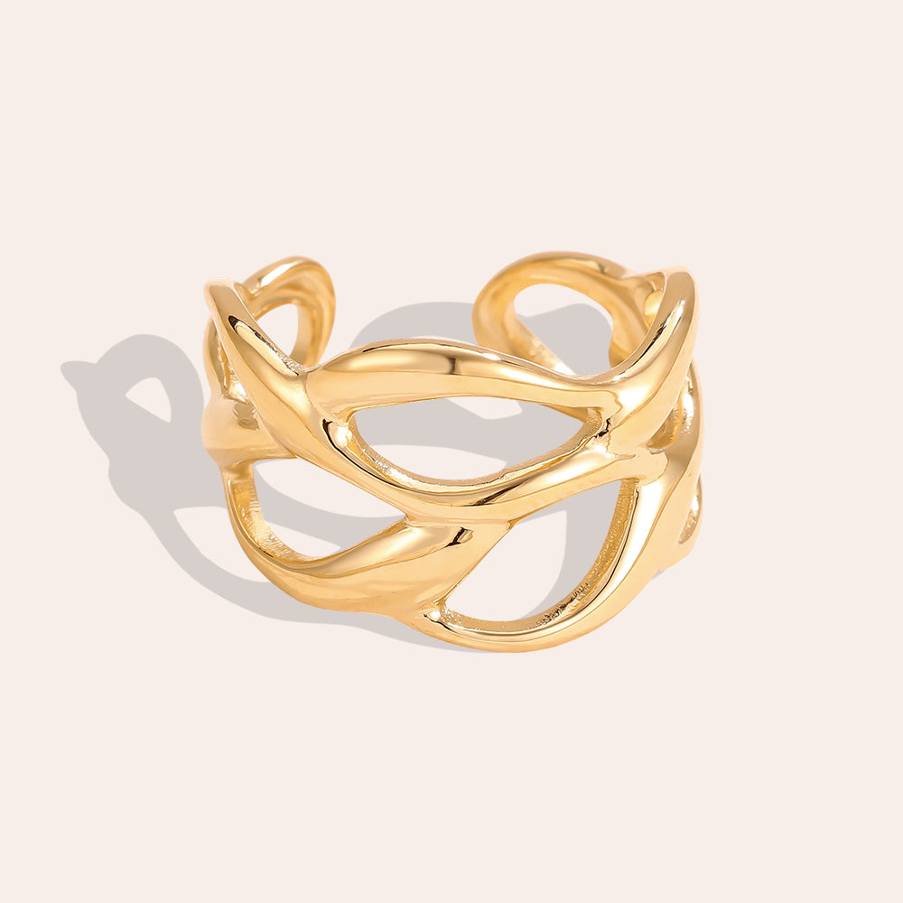 Ring "Welle" | Verstellbarer Edelstahl Ring von Dottilove