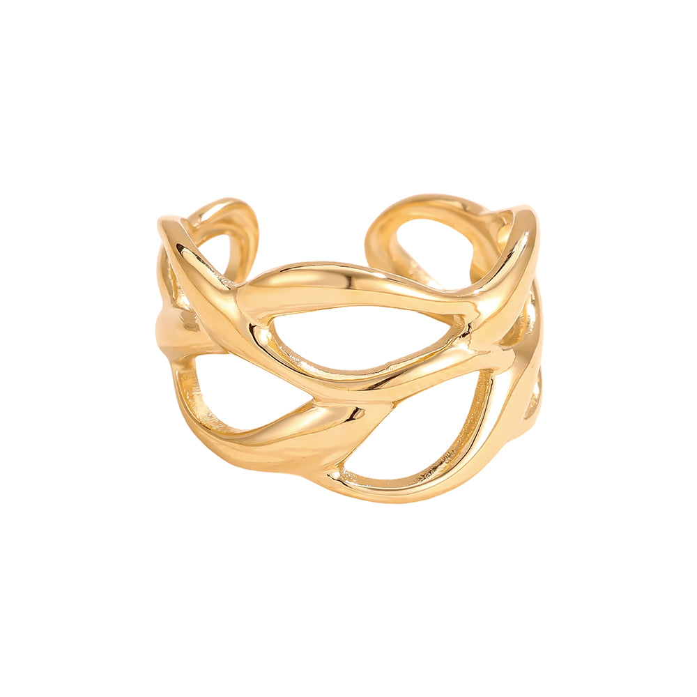 Ring "Welle" | Verstellbarer Edelstahl Ring von Dottilove