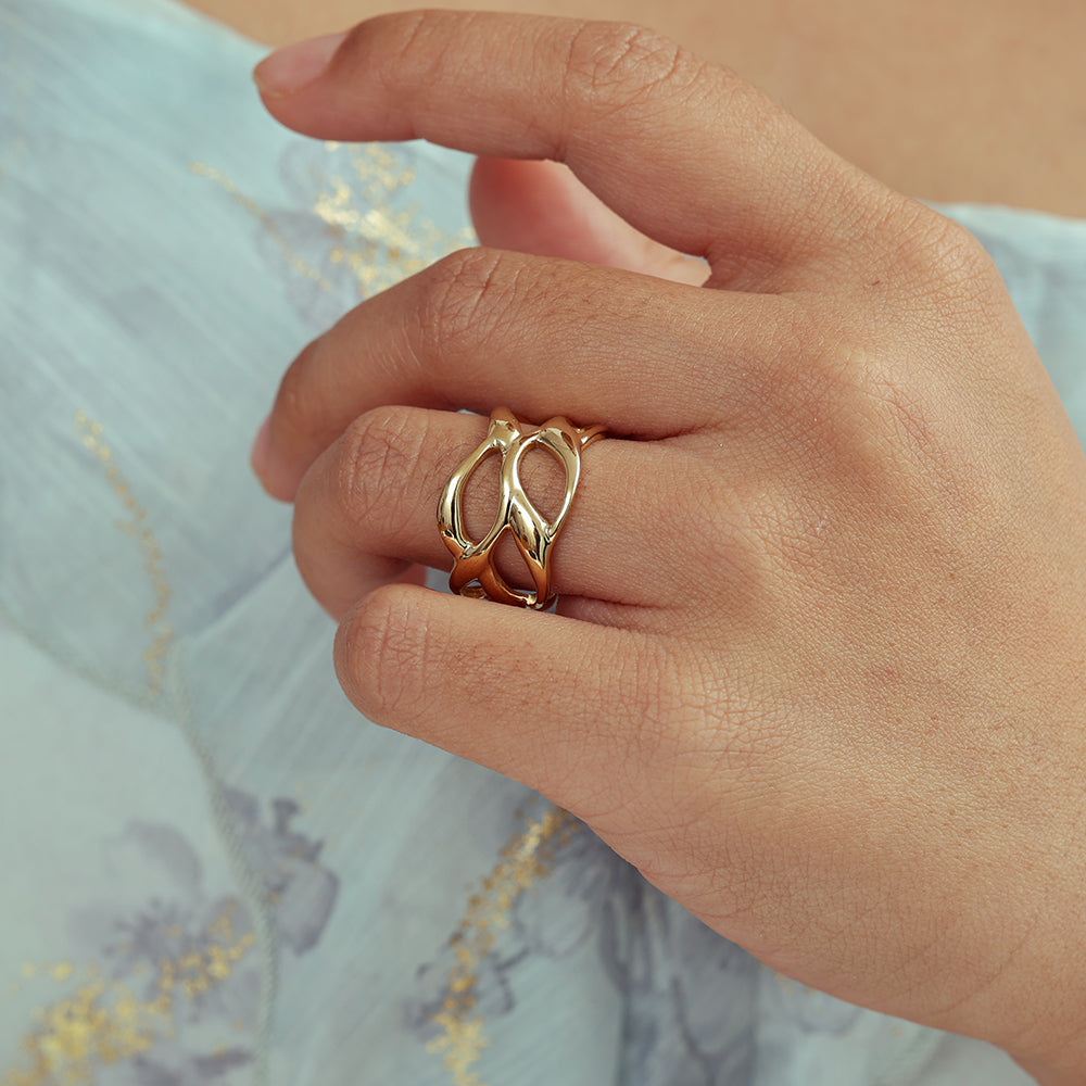 Ring "Welle" | Verstellbarer Edelstahl Ring von Dottilove