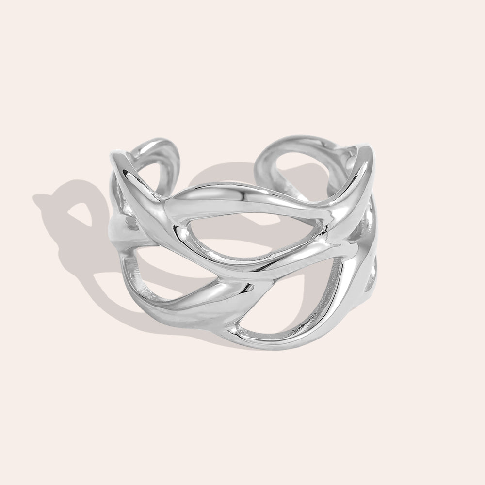 Ring "Welle" | Verstellbarer Edelstahl Ring von Dottilove