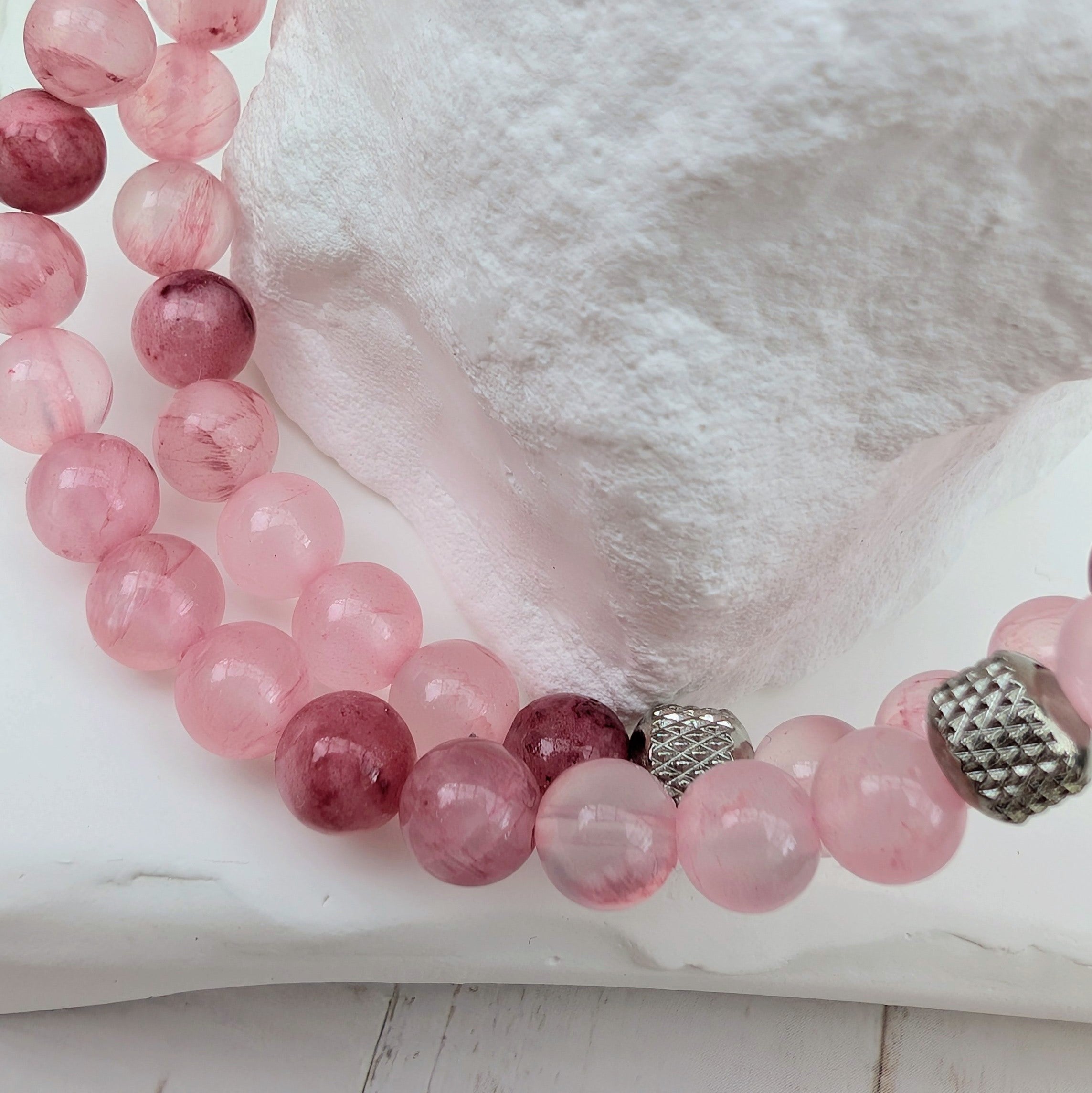 Rosenzauber - Natursteinarmband