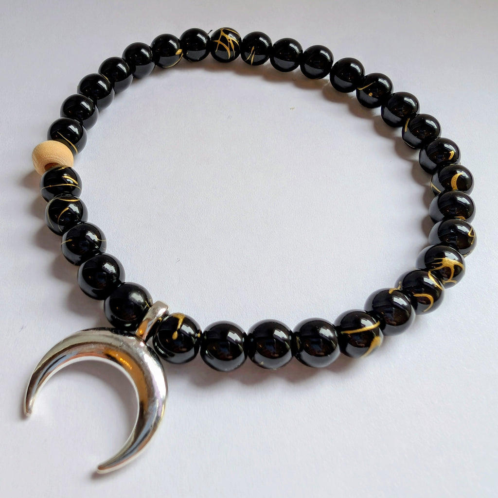 NOIR – Natursteinarmband Onyx