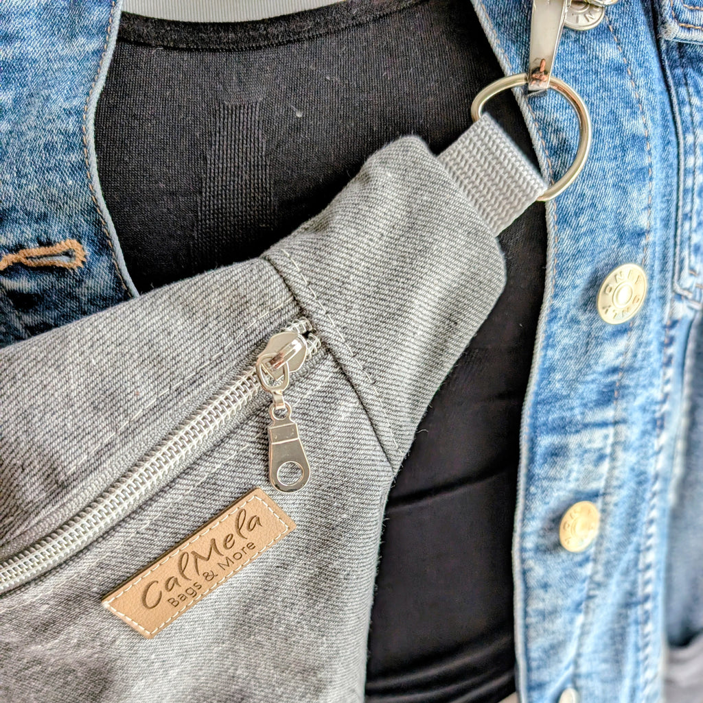 Big Crossbodybag „Grey Denim“