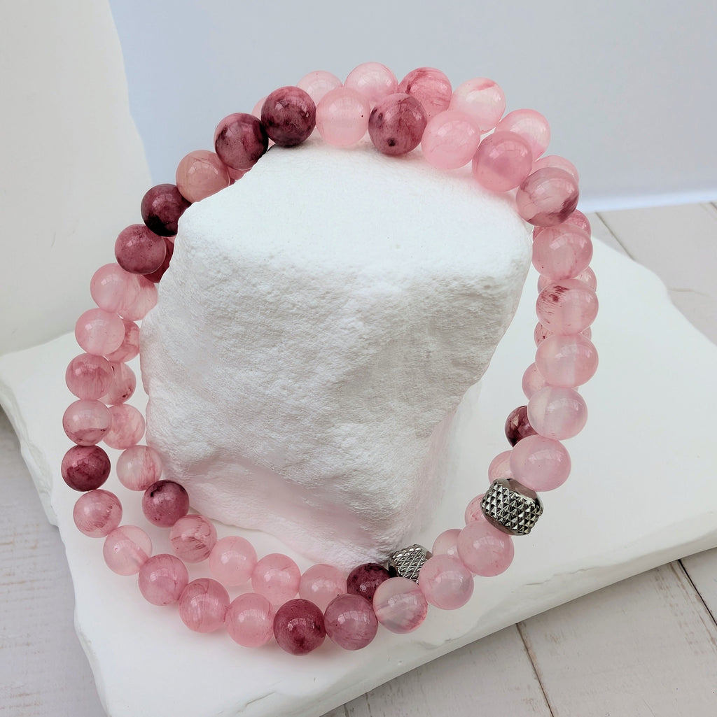 Rosenzauber - Natursteinarmband