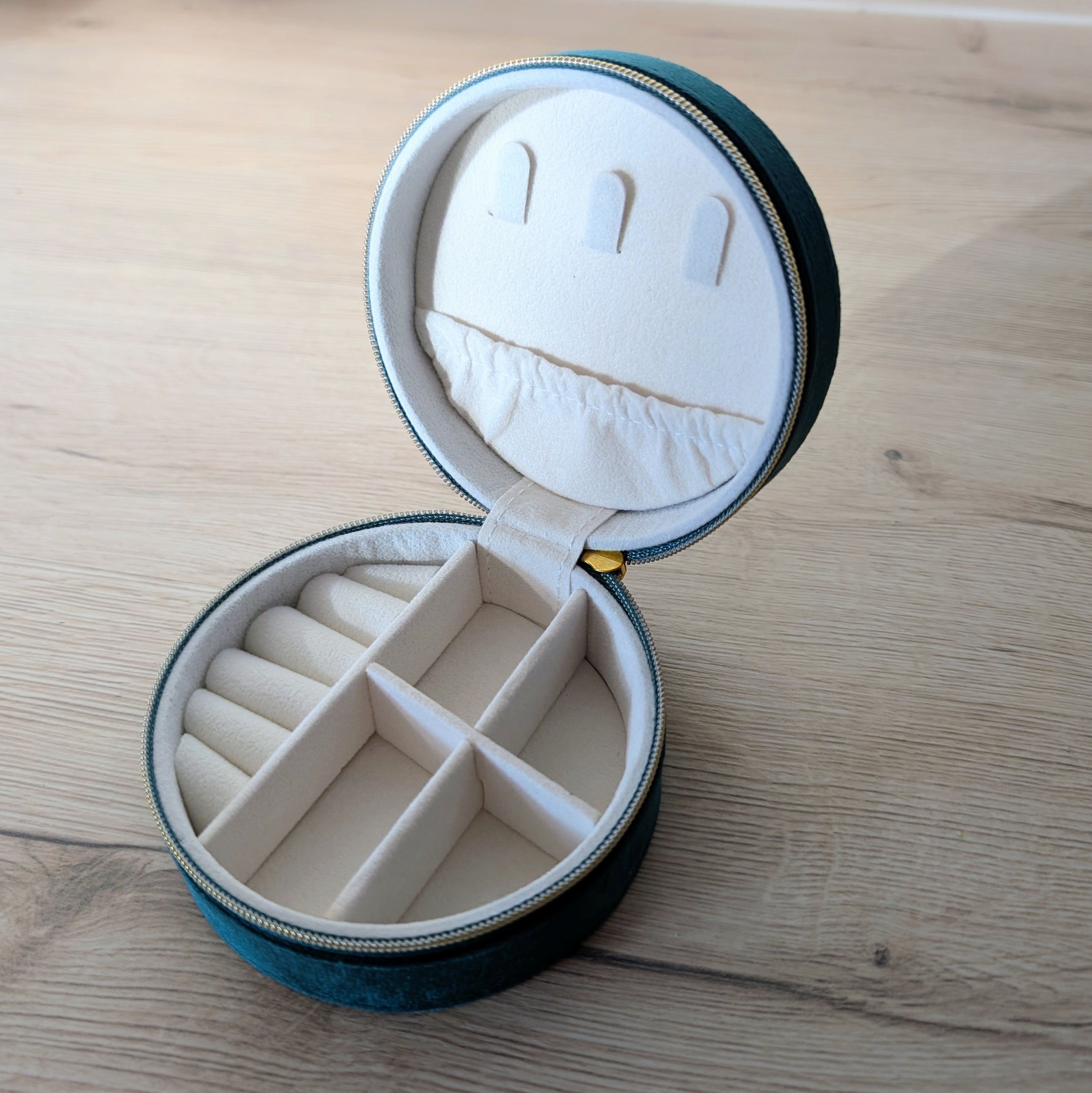 Schmuckcase – rund - grün