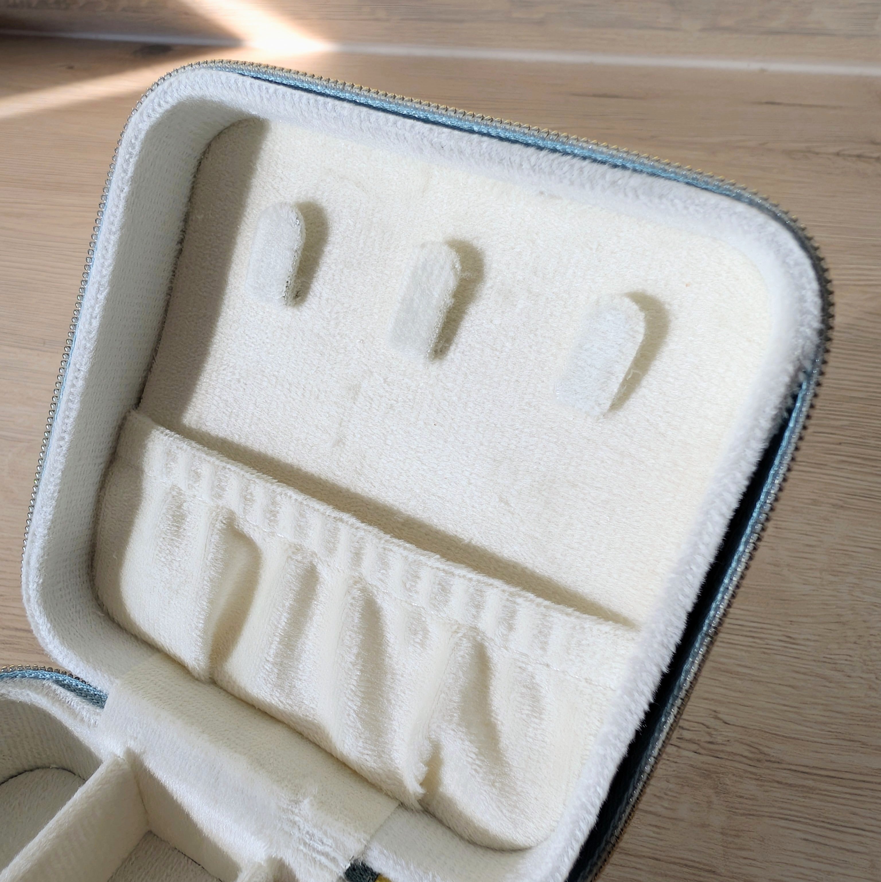 Schmuckcase – quadratisch - Hellblau