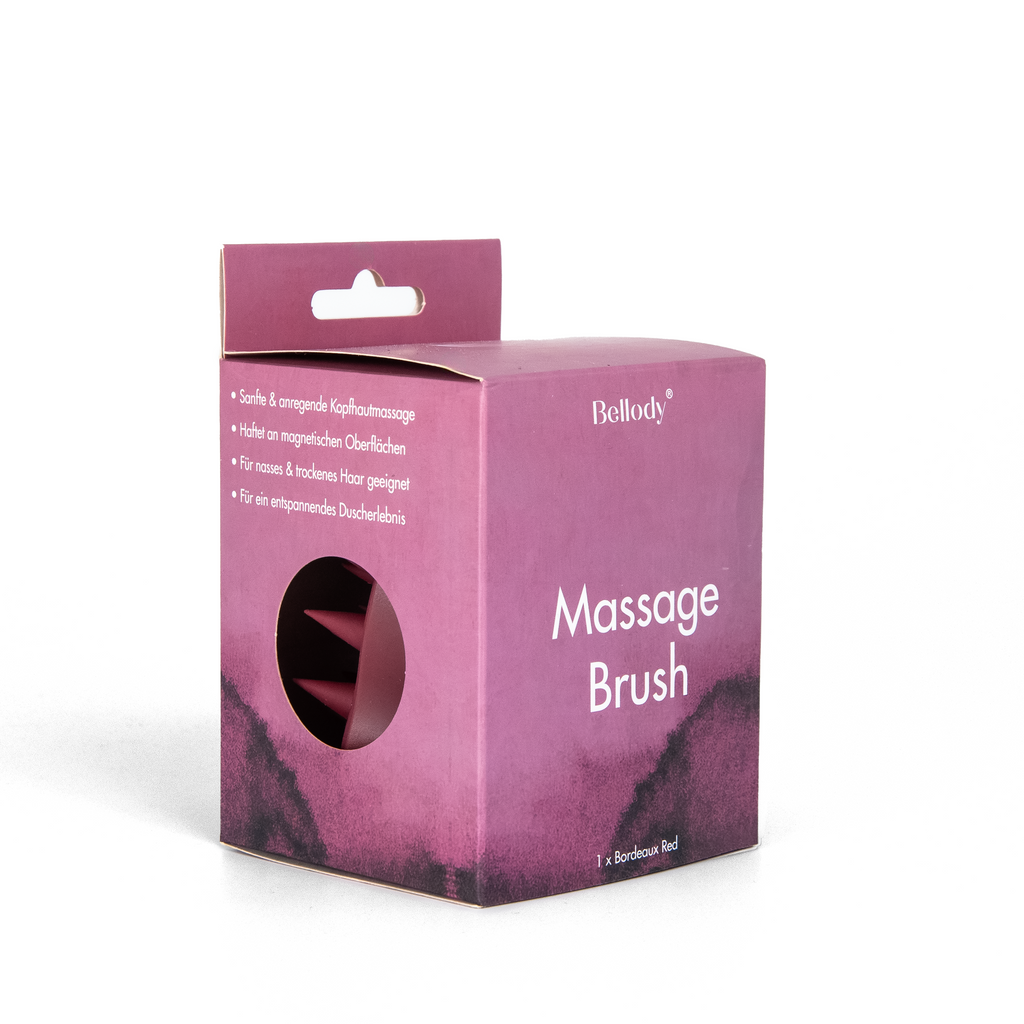 Kopfmassagebürste Bordeaux - Bellody®
