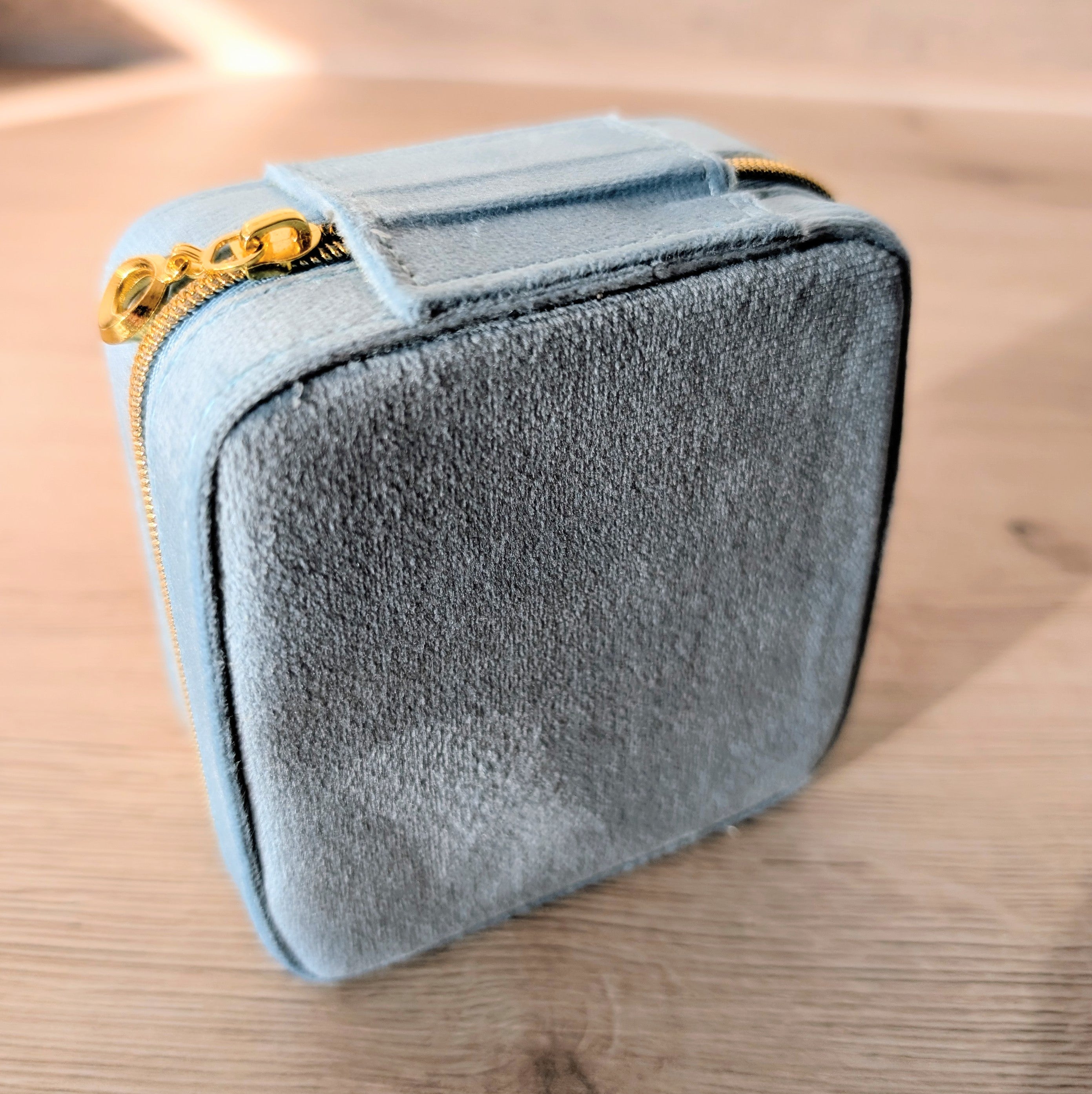 Schmuckcase – quadratisch - Hellblau