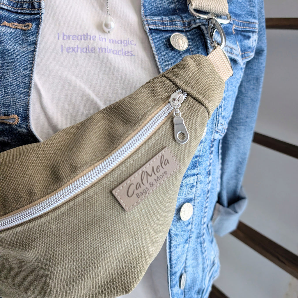 Crossbodybag –  Canvas Taupe