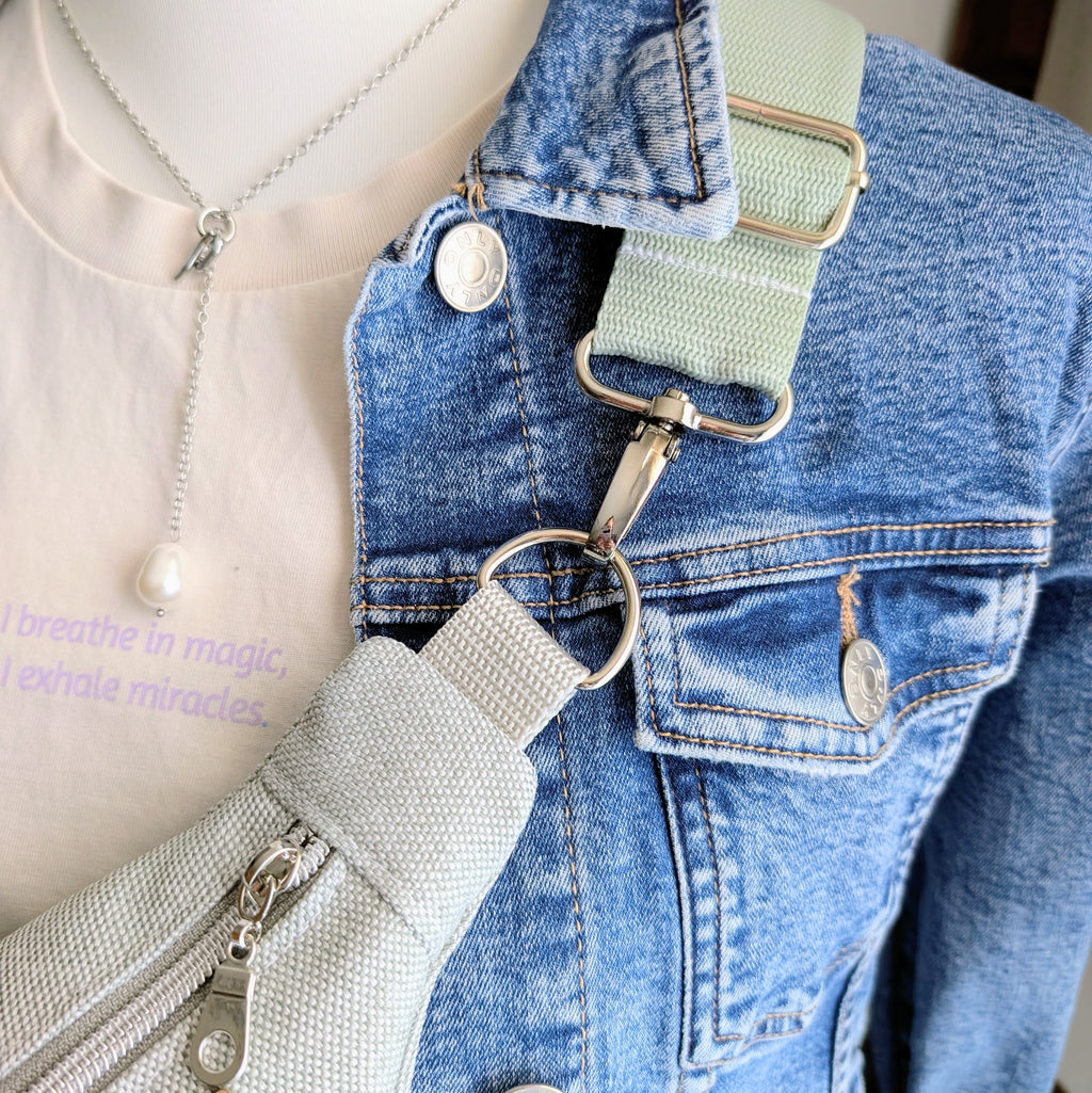 Crossbodybag – Canvas Grau