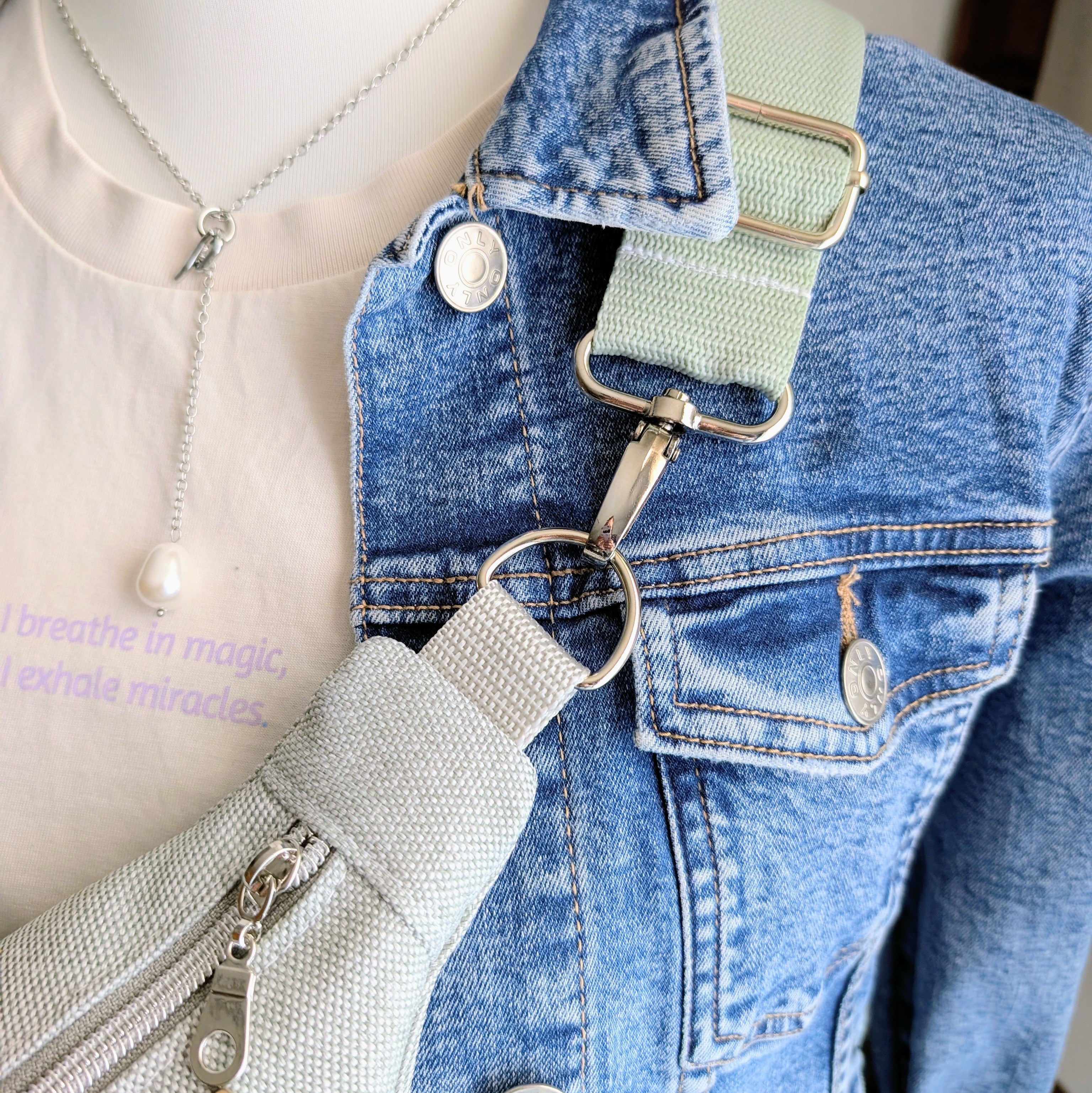 Crossbodybag – Canvas Grau