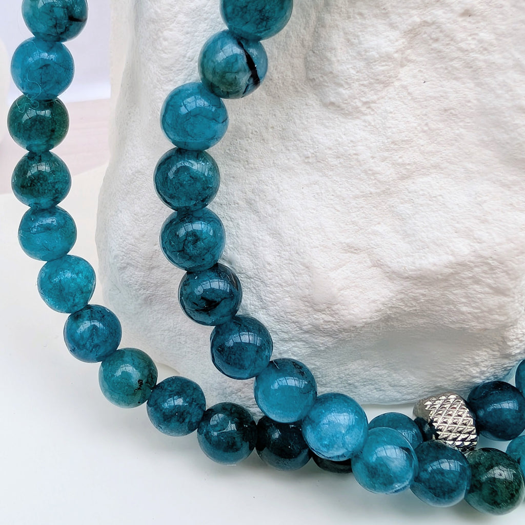 Ozeanherz – Natursteinarmband