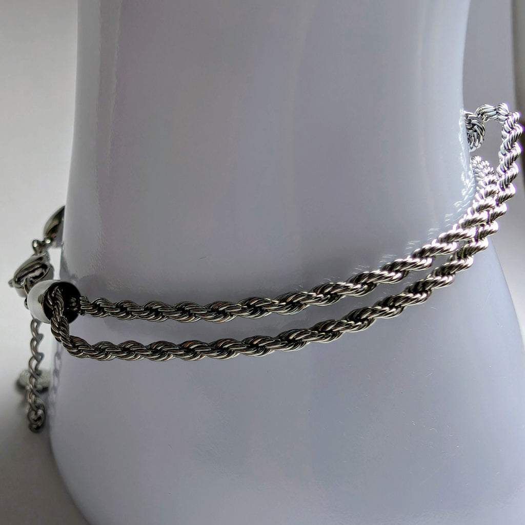 Edelstahl-Armband – Silberfarben, minimalistisches Design