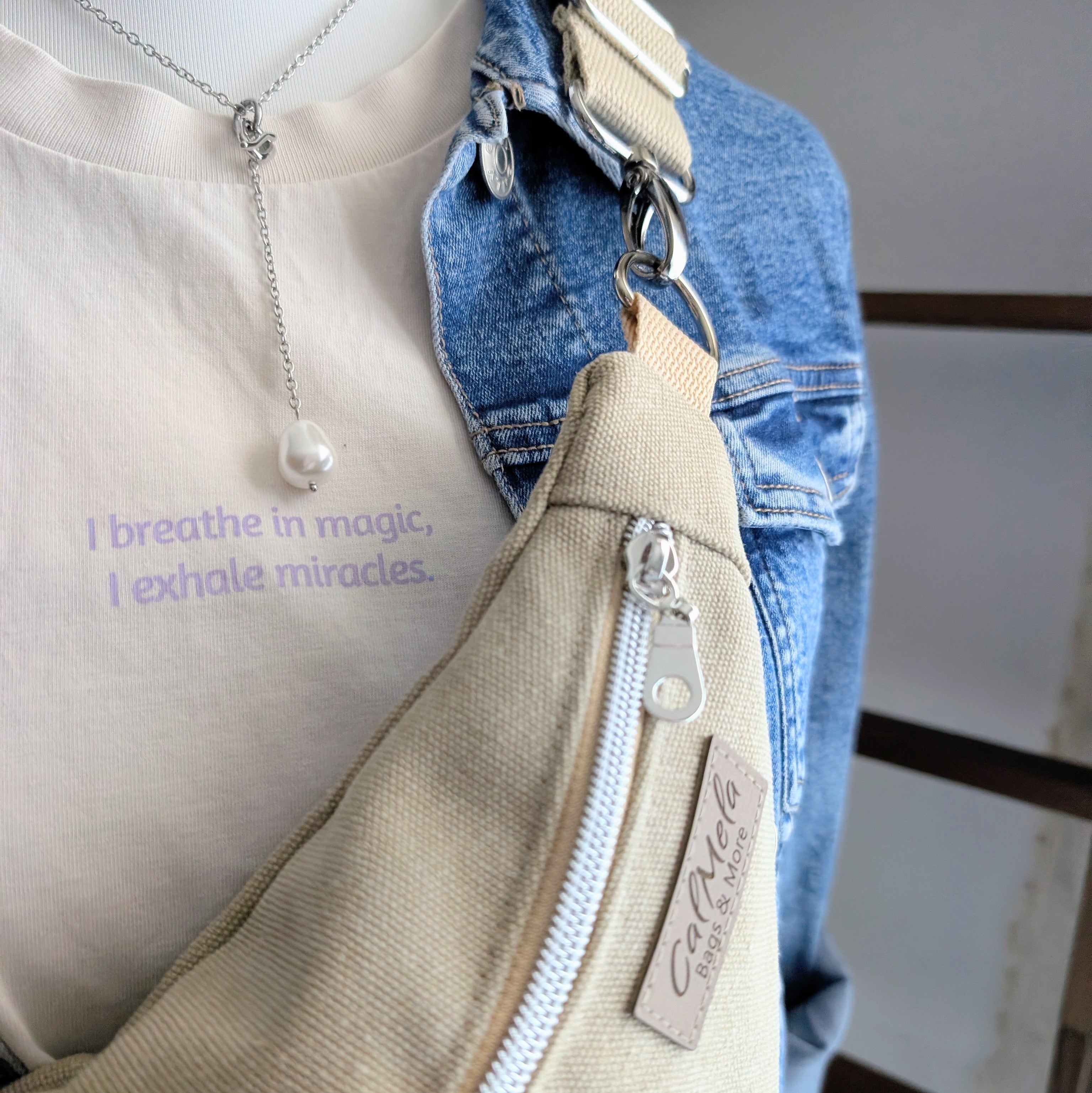 Crossbodybag – Canvas Beige