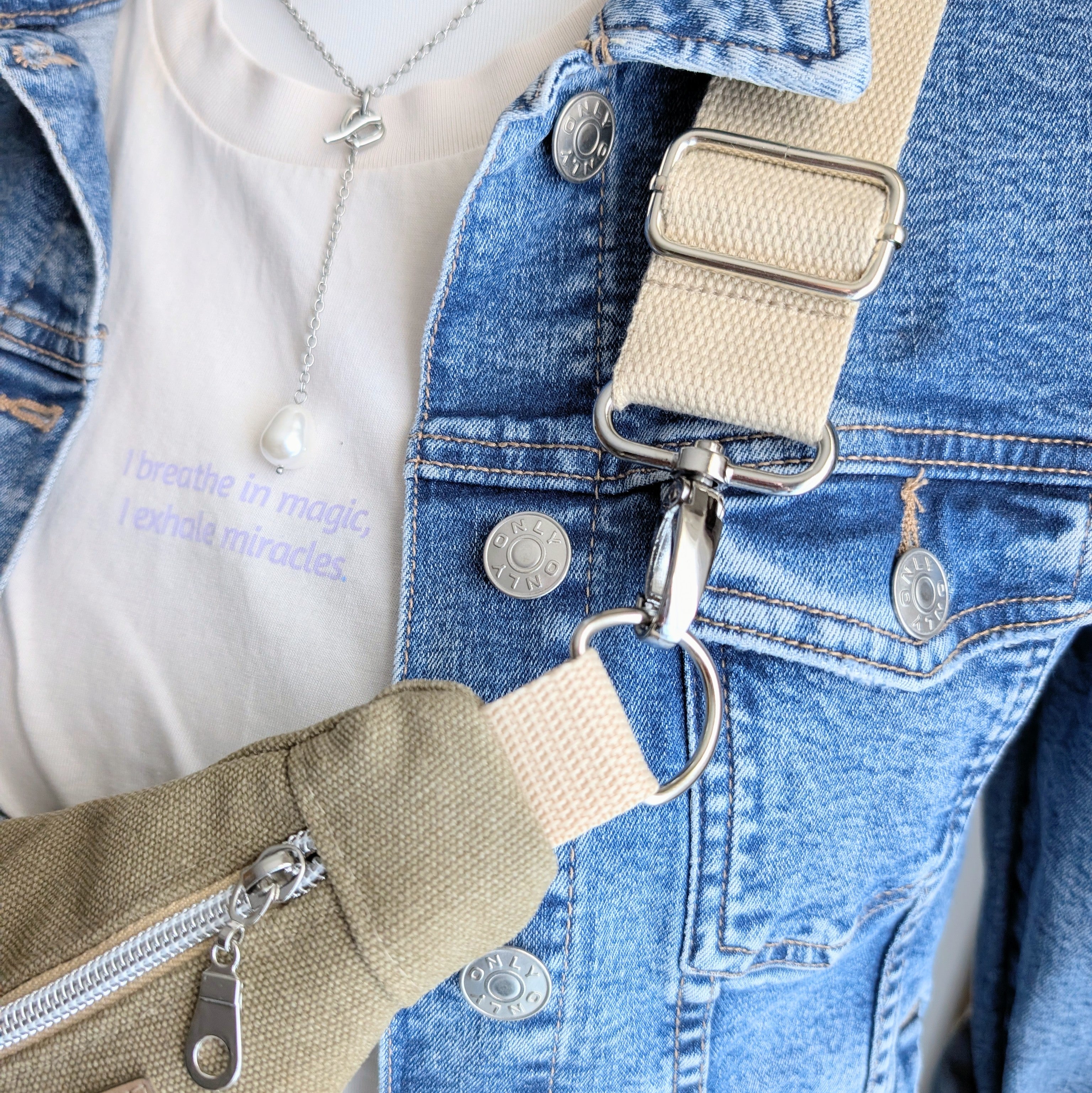 Crossbodybag –  Canvas Taupe