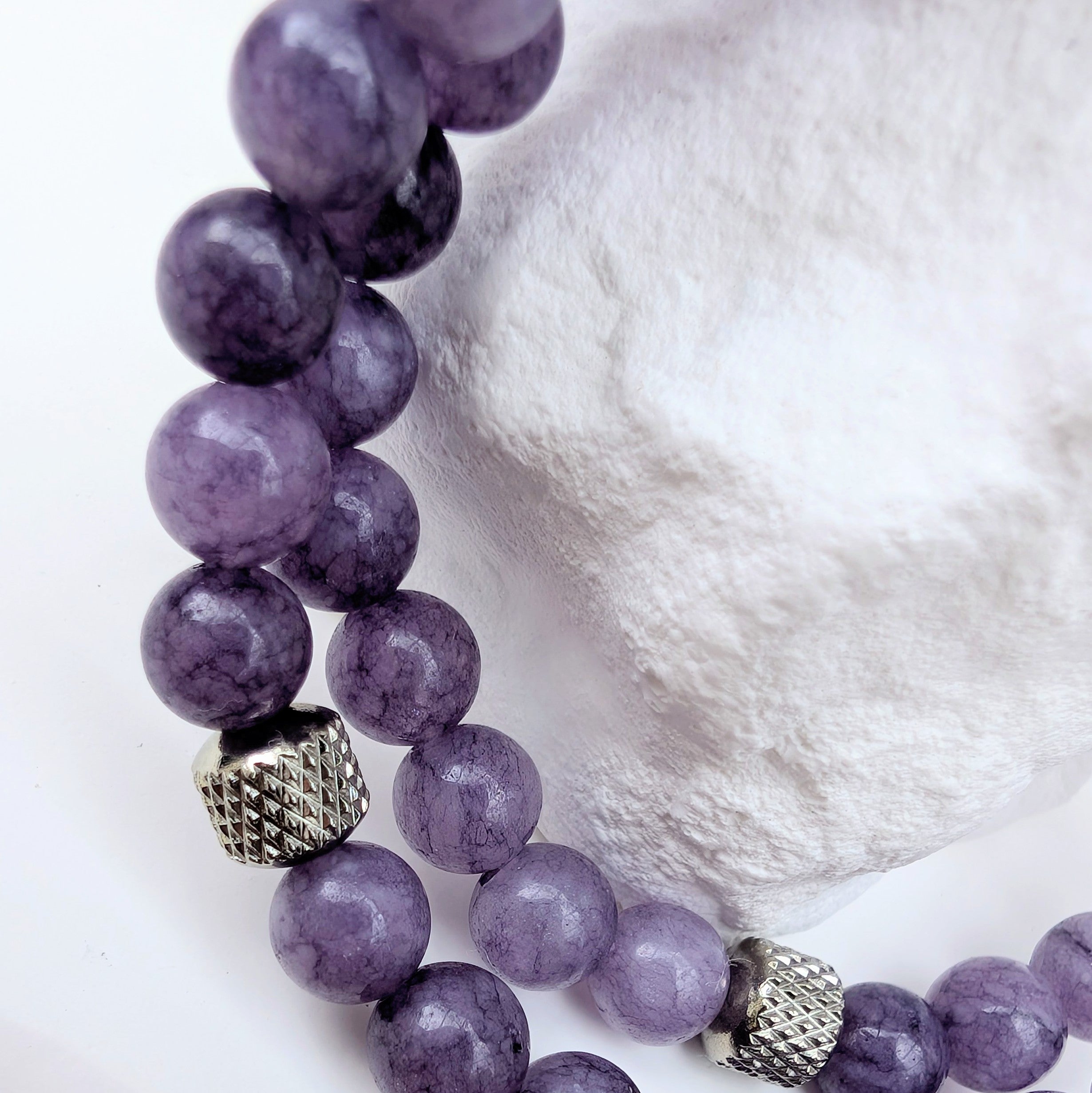Lavendelhimmel – Natursteinarmband