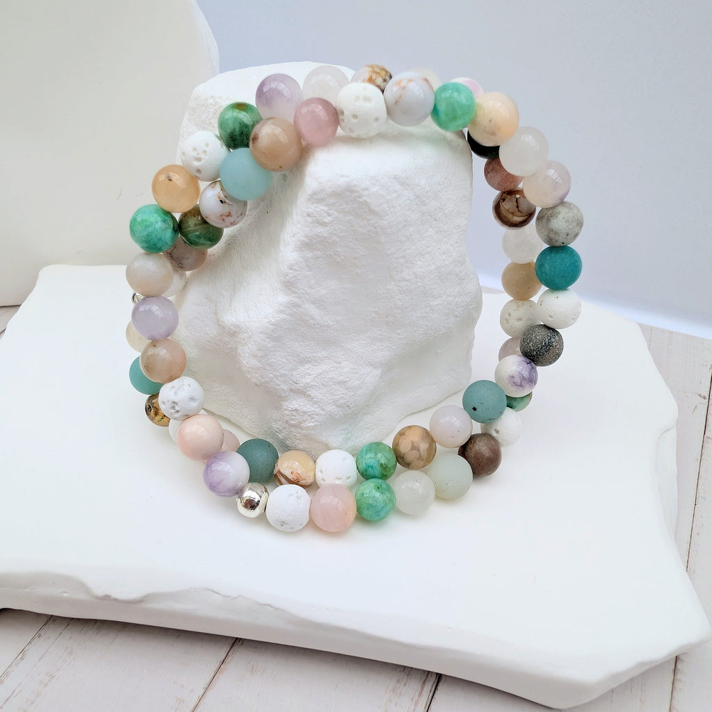 Pastellina – Natursteinarmband (Mix)