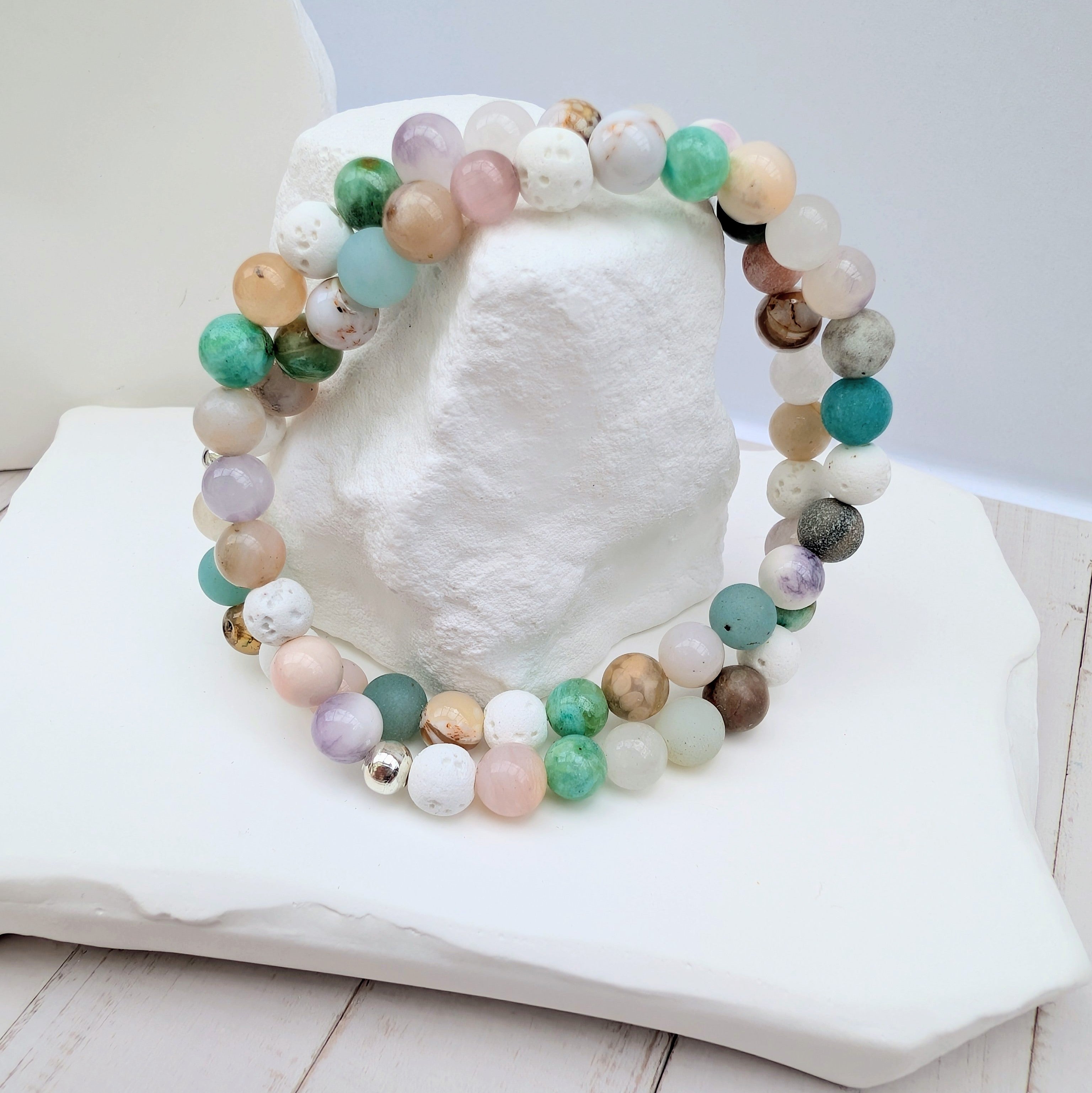 Pastellina – Natursteinarmband (Mix)
