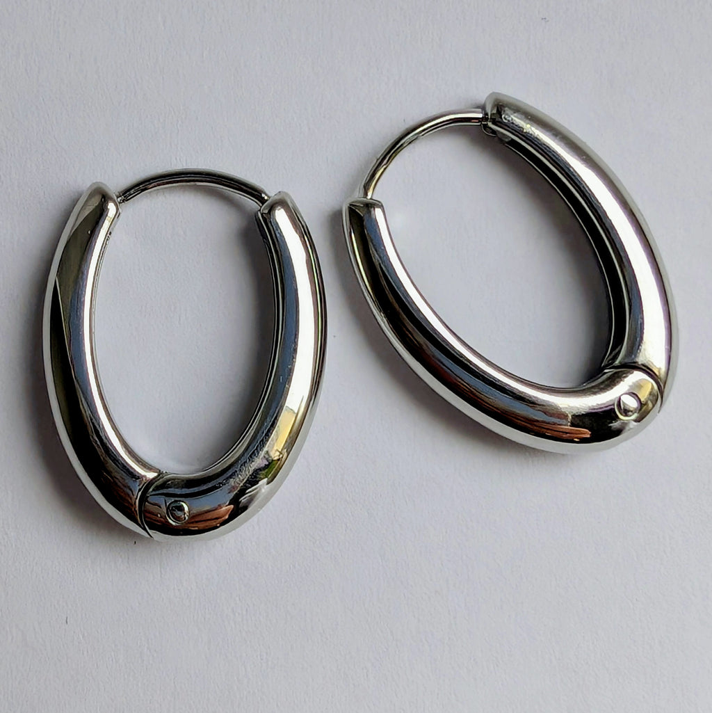 Edelstahl-Ohrringe – Minimalistisch