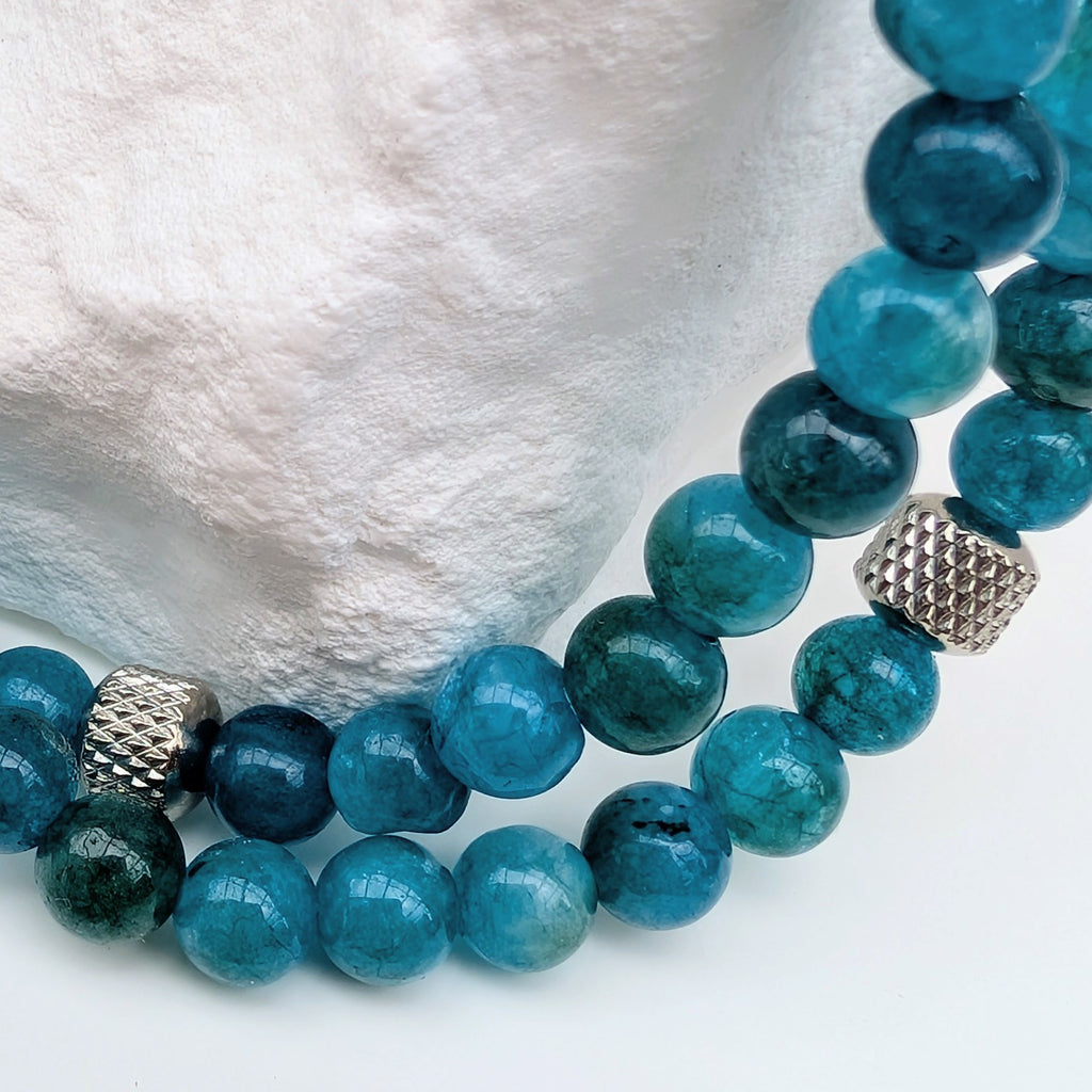 Ozeanherz – Natursteinarmband