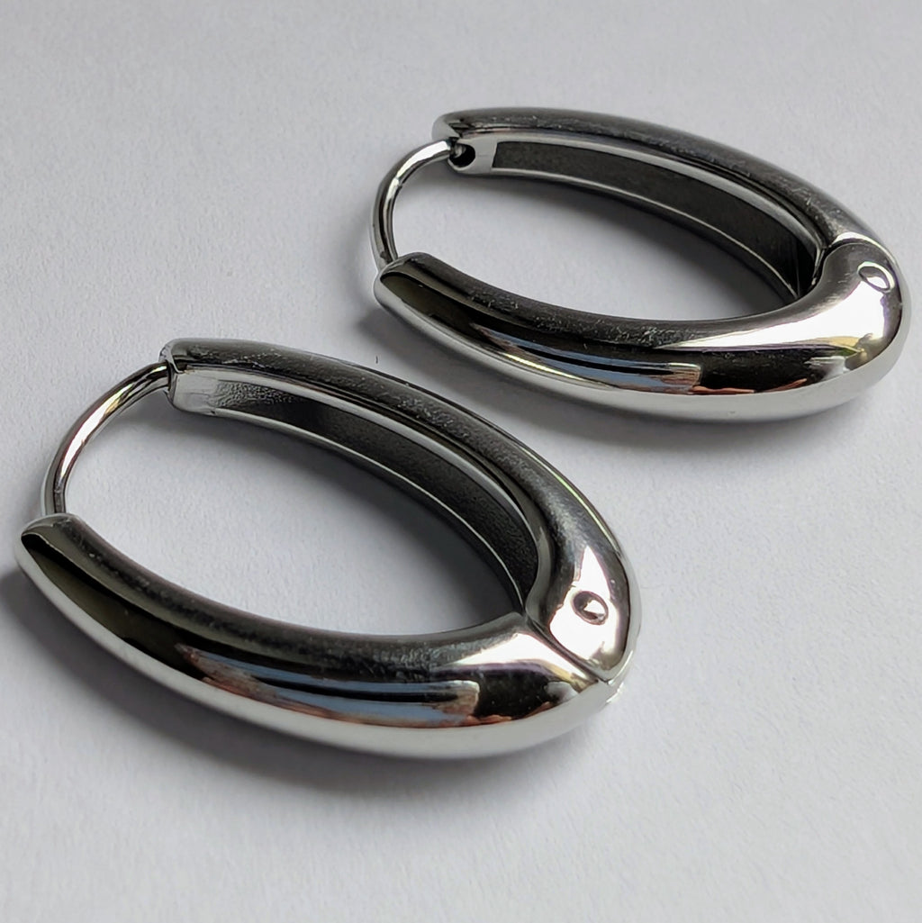 Edelstahl-Ohrringe – Minimalistisch