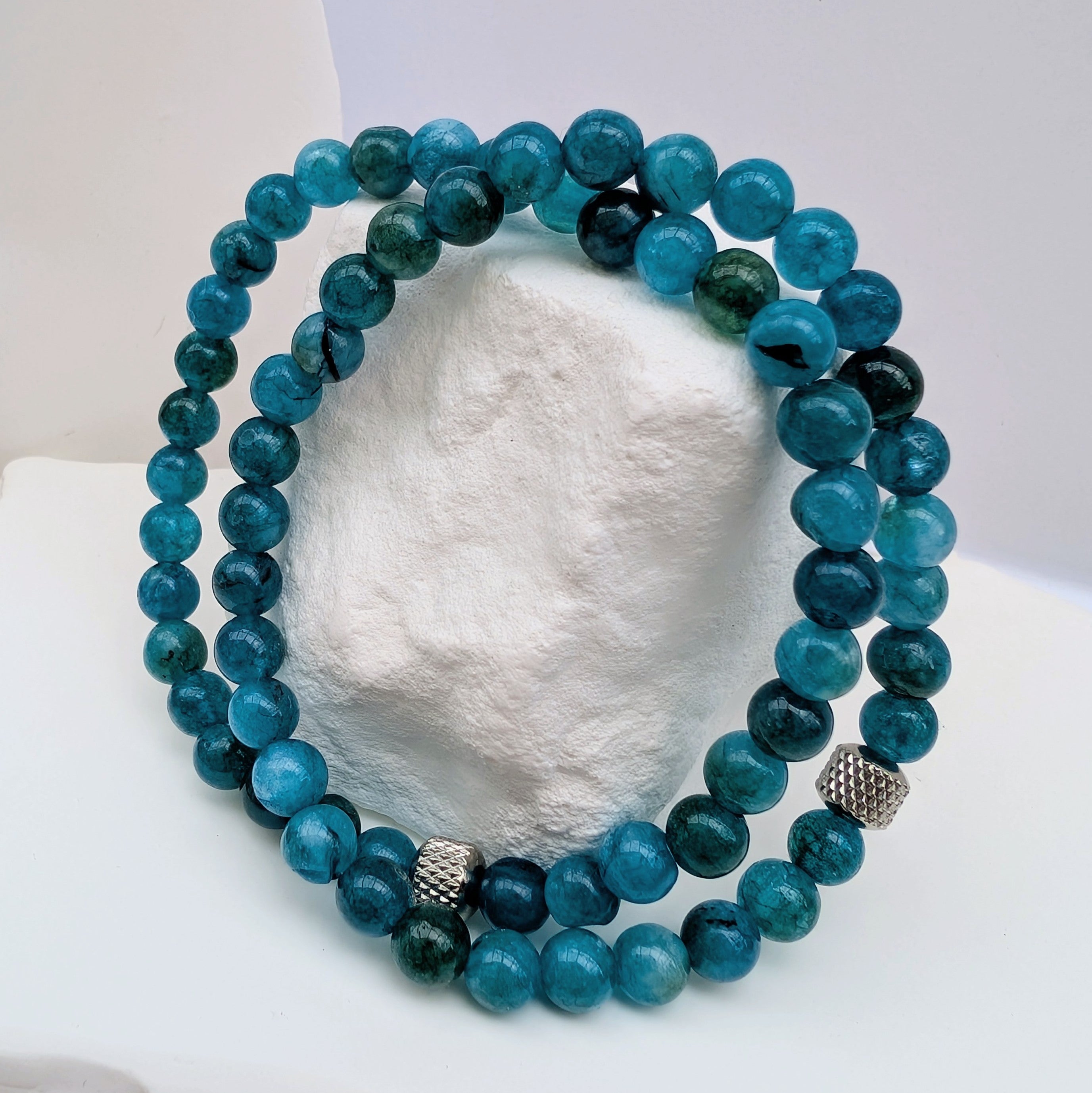 Ozeanherz – Natursteinarmband