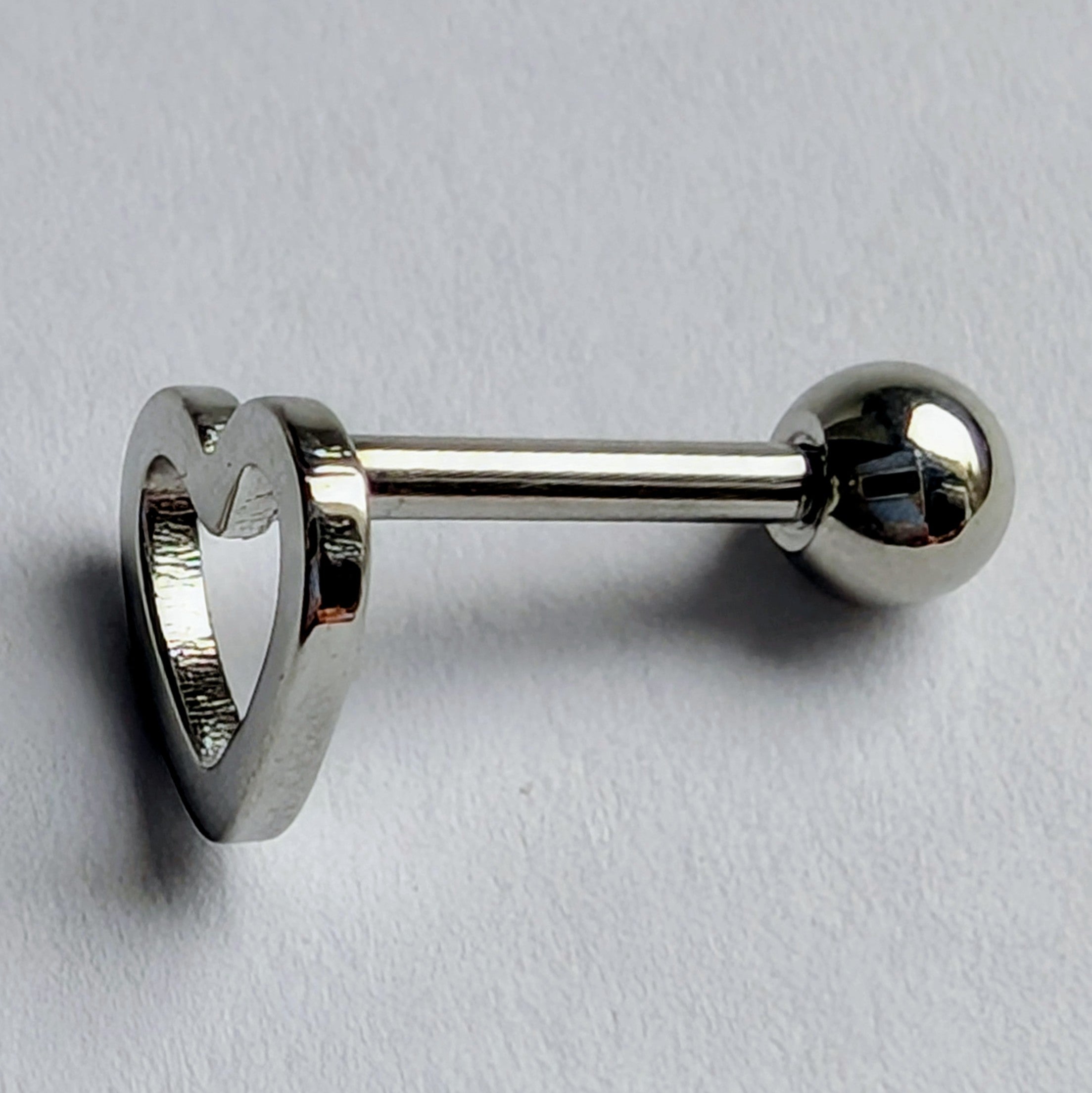 Edelstahl-Ohrpiercing – Silberfarben, minimalistisches Design