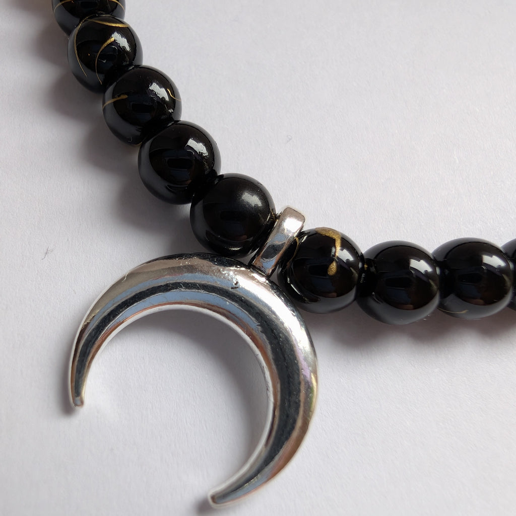 NOIR – Natursteinarmband Onyx