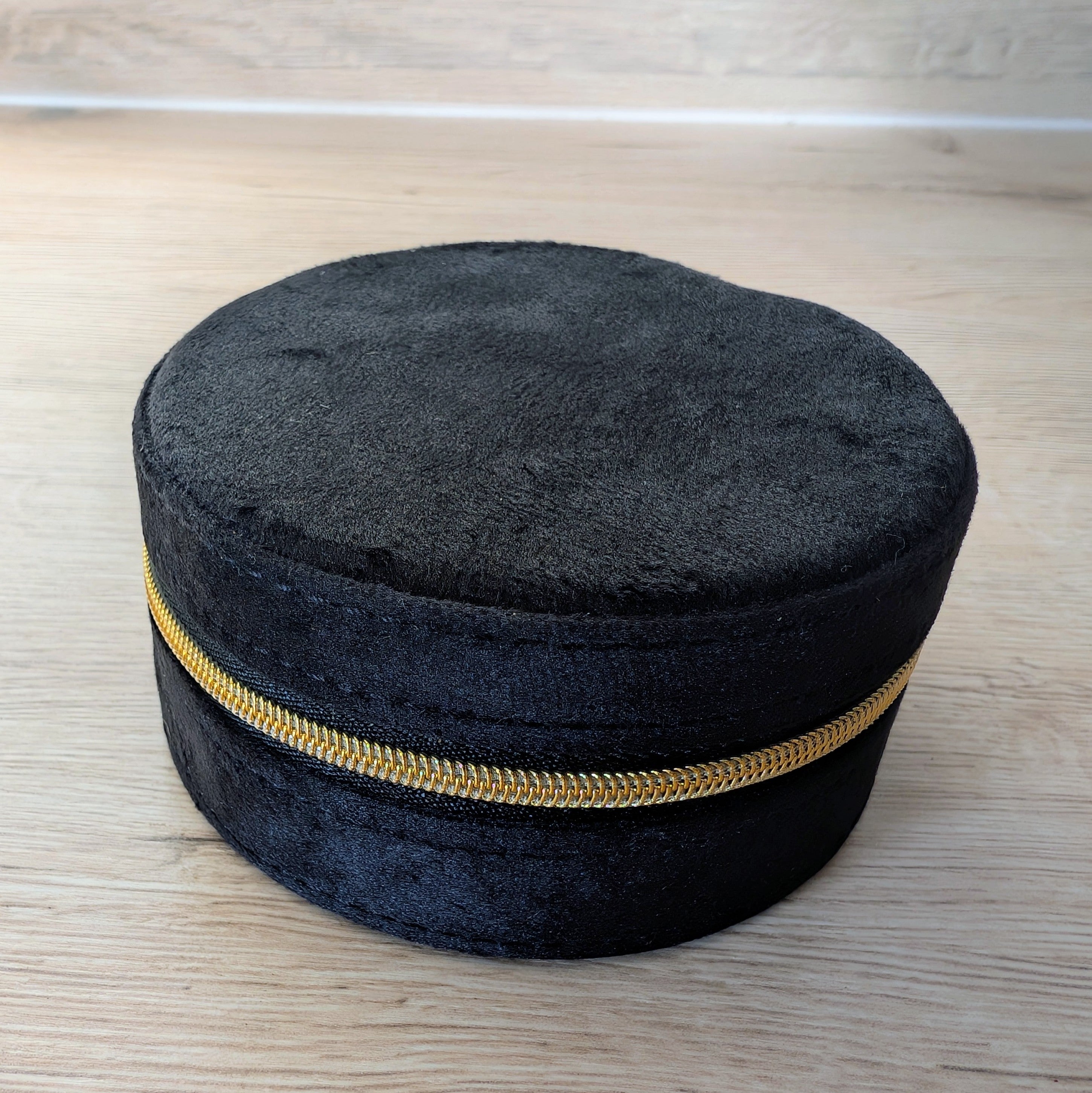 Schmuckcase – rund - schwarz