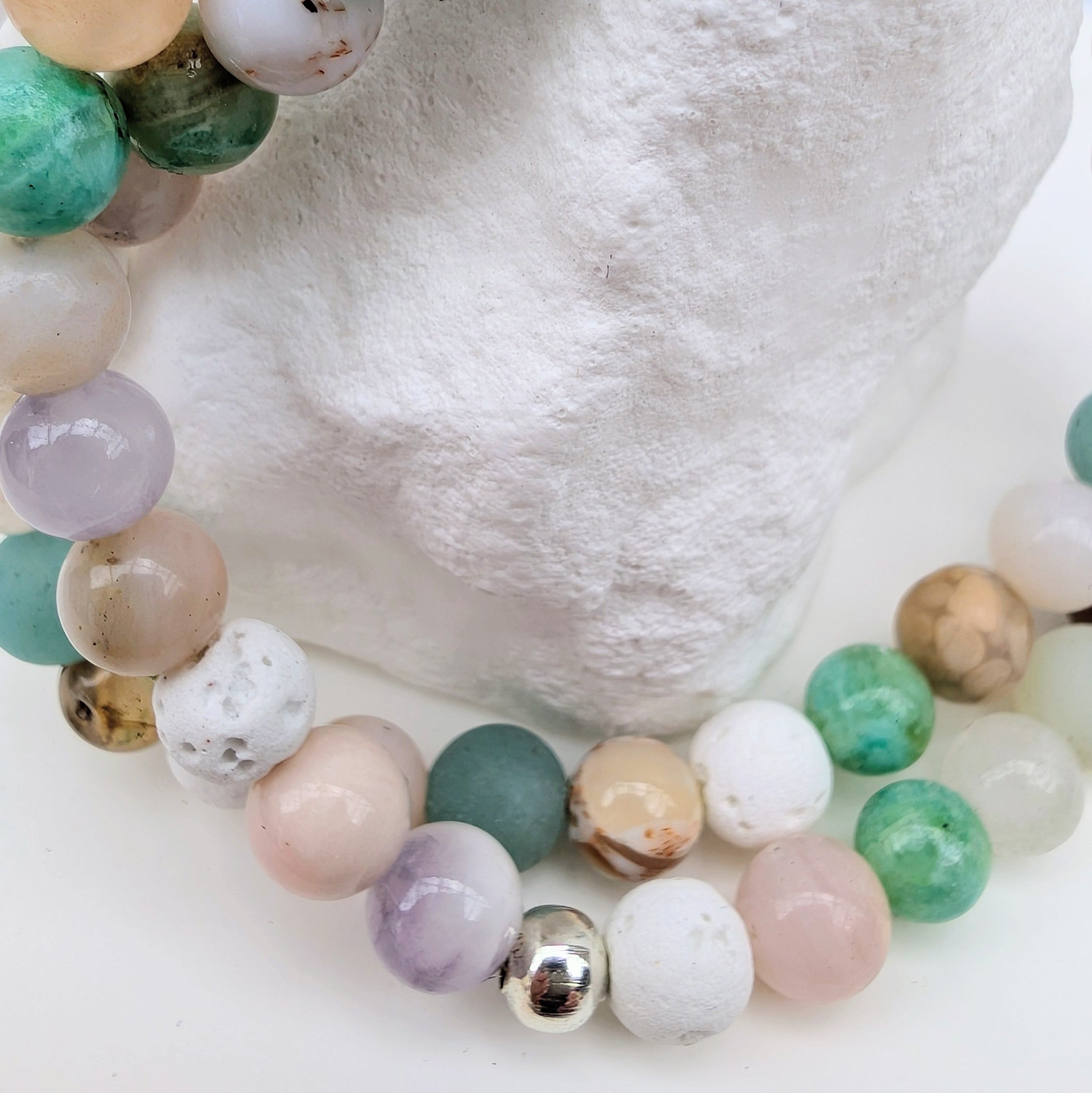 Pastellina – Natursteinarmband (Mix)