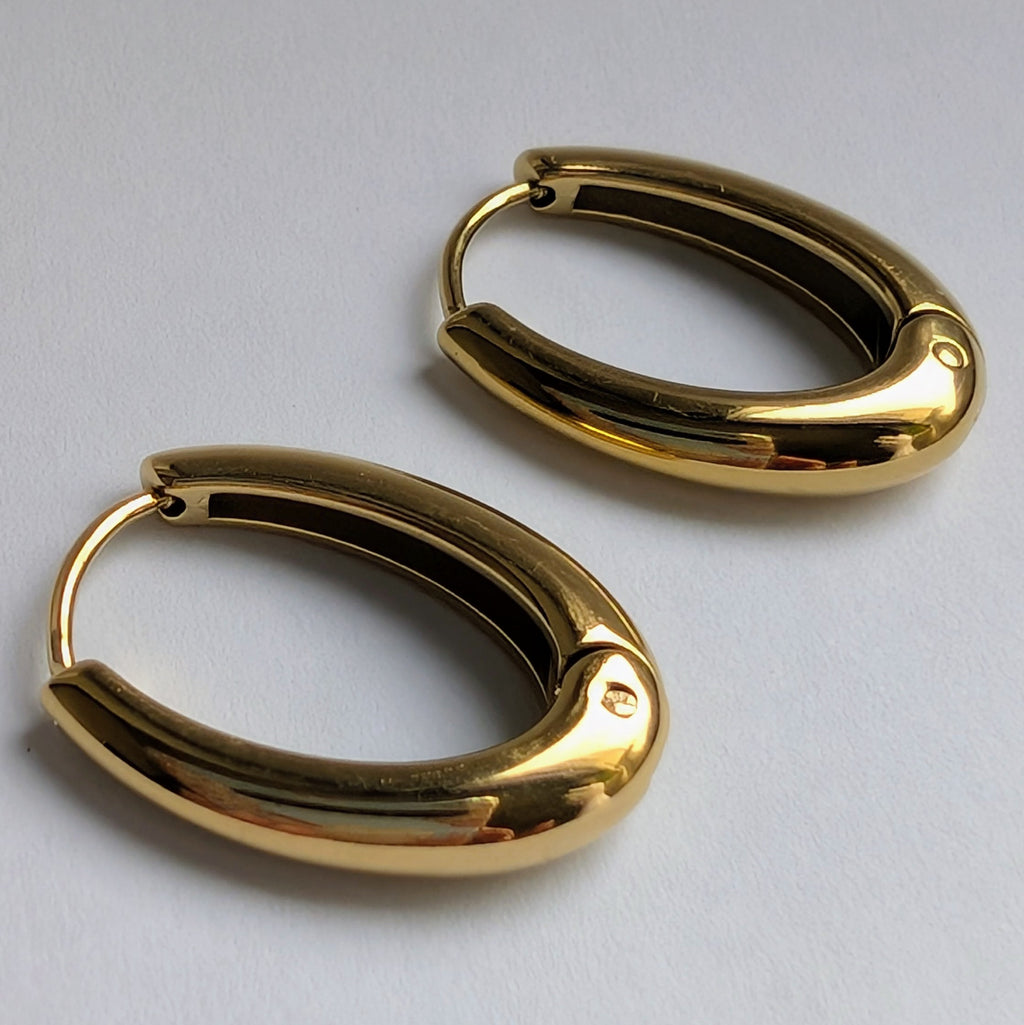 Edelstahl-Ohrringe – Minimalistisch