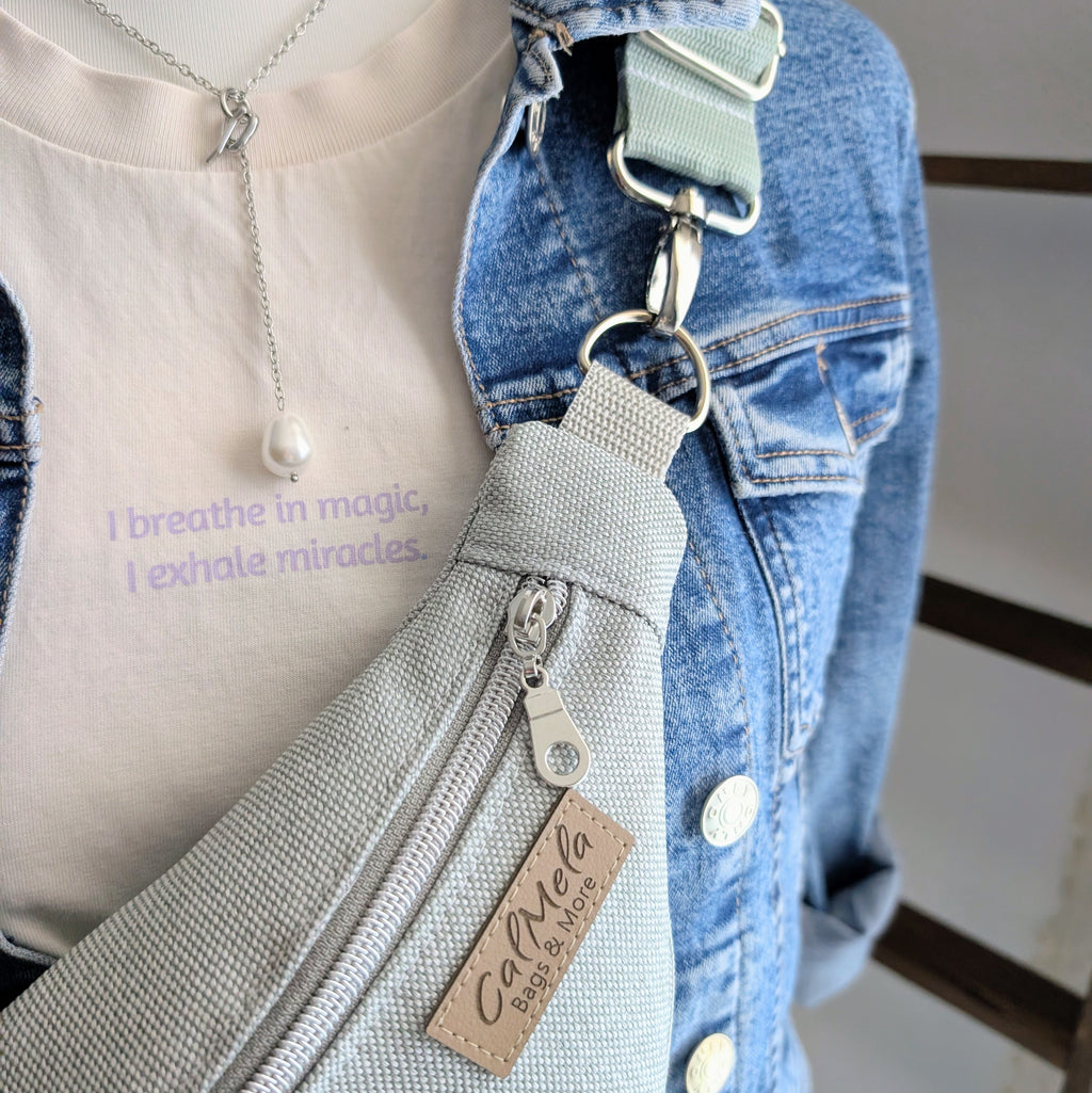 Crossbodybag – Canvas Grau