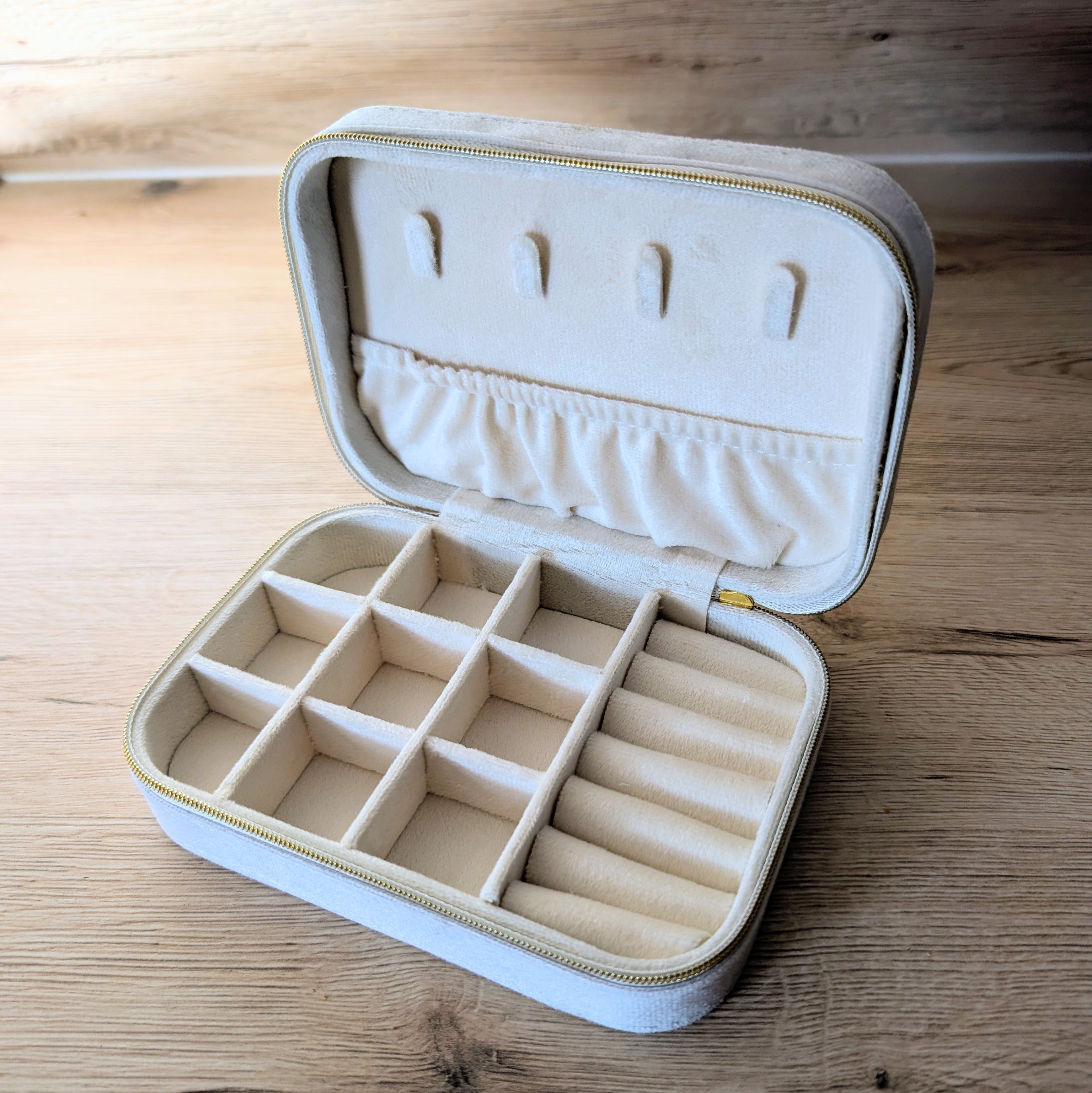 Schmuckcase – rechteckig - Creme