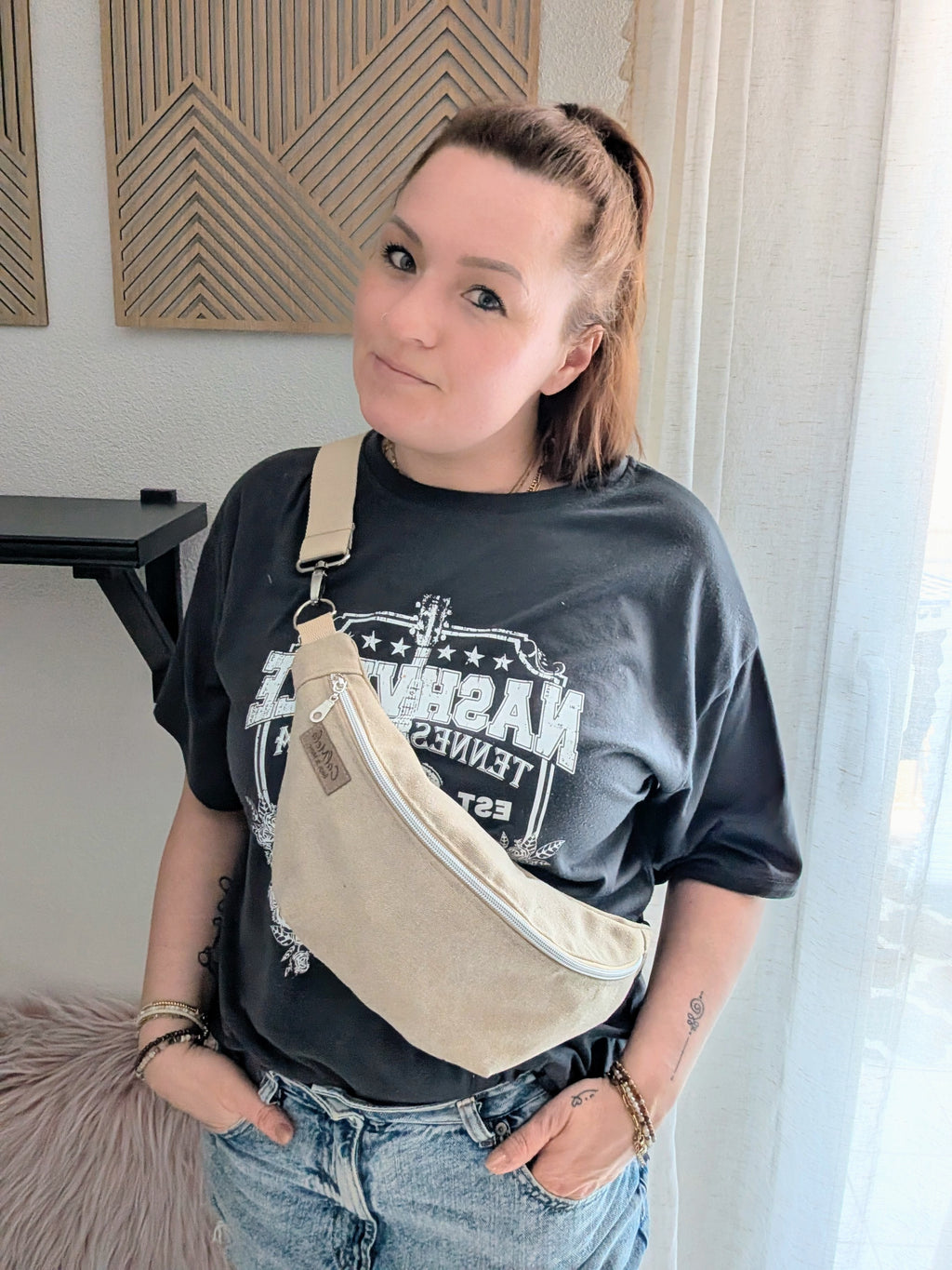 Crossbodybag – Canvas Beige