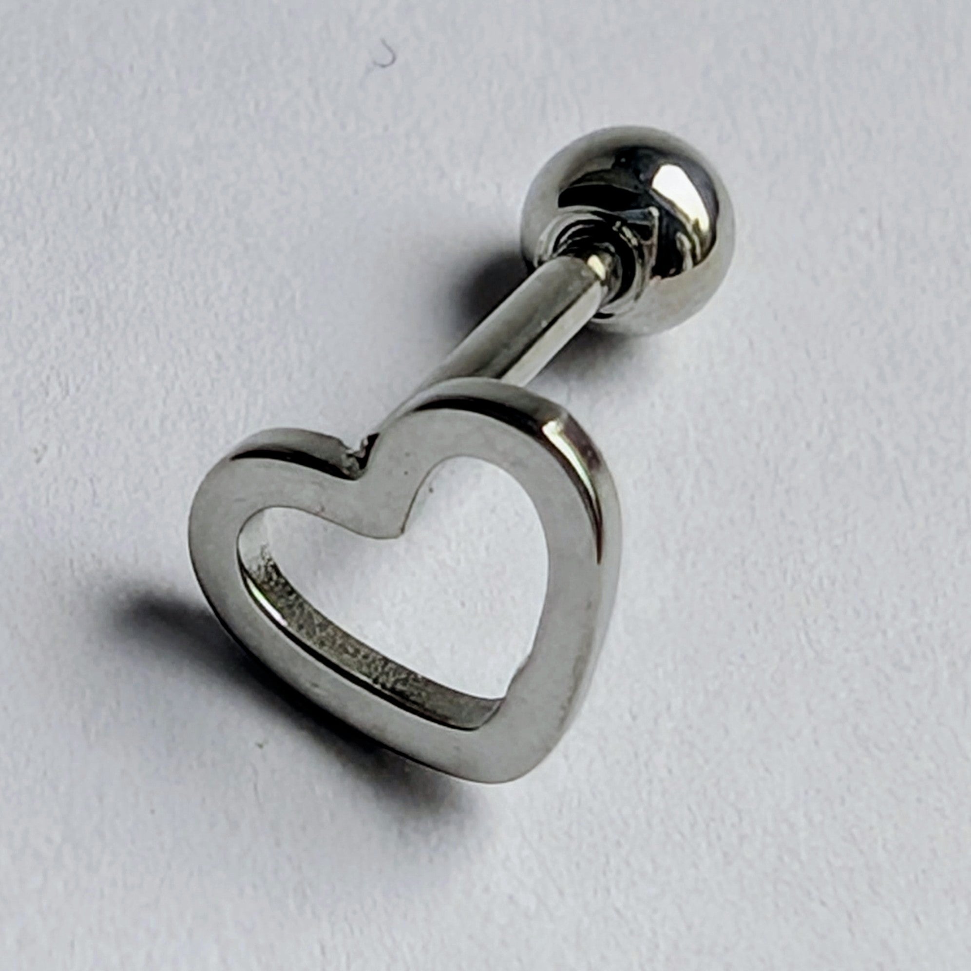 Edelstahl-Ohrpiercing – Silberfarben, minimalistisches Design