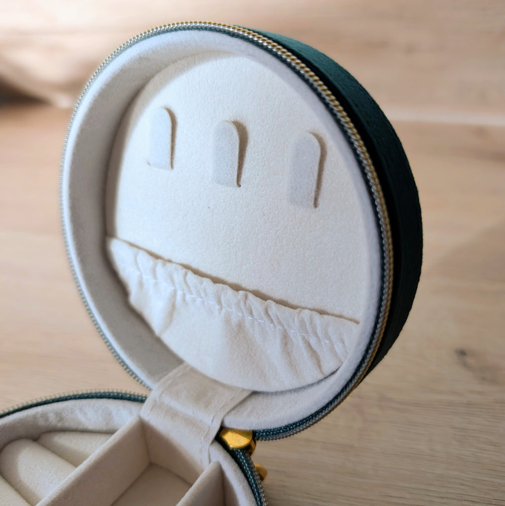 Schmuckcase – rund - grün